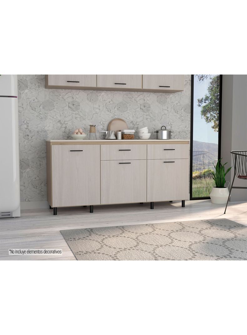 Módulo Inferior 180 Kitchen Gante con Top Melamina-4