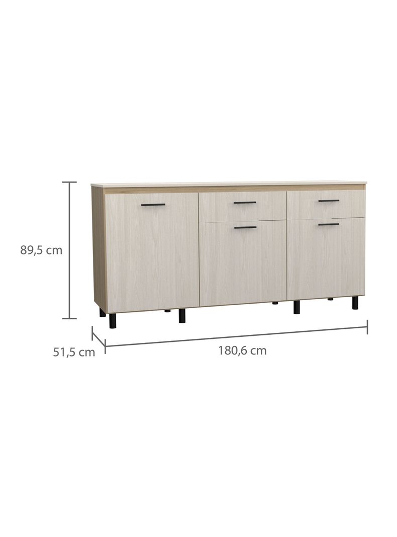 Módulo Inferior 180 Kitchen Gante con Top Melamina-1