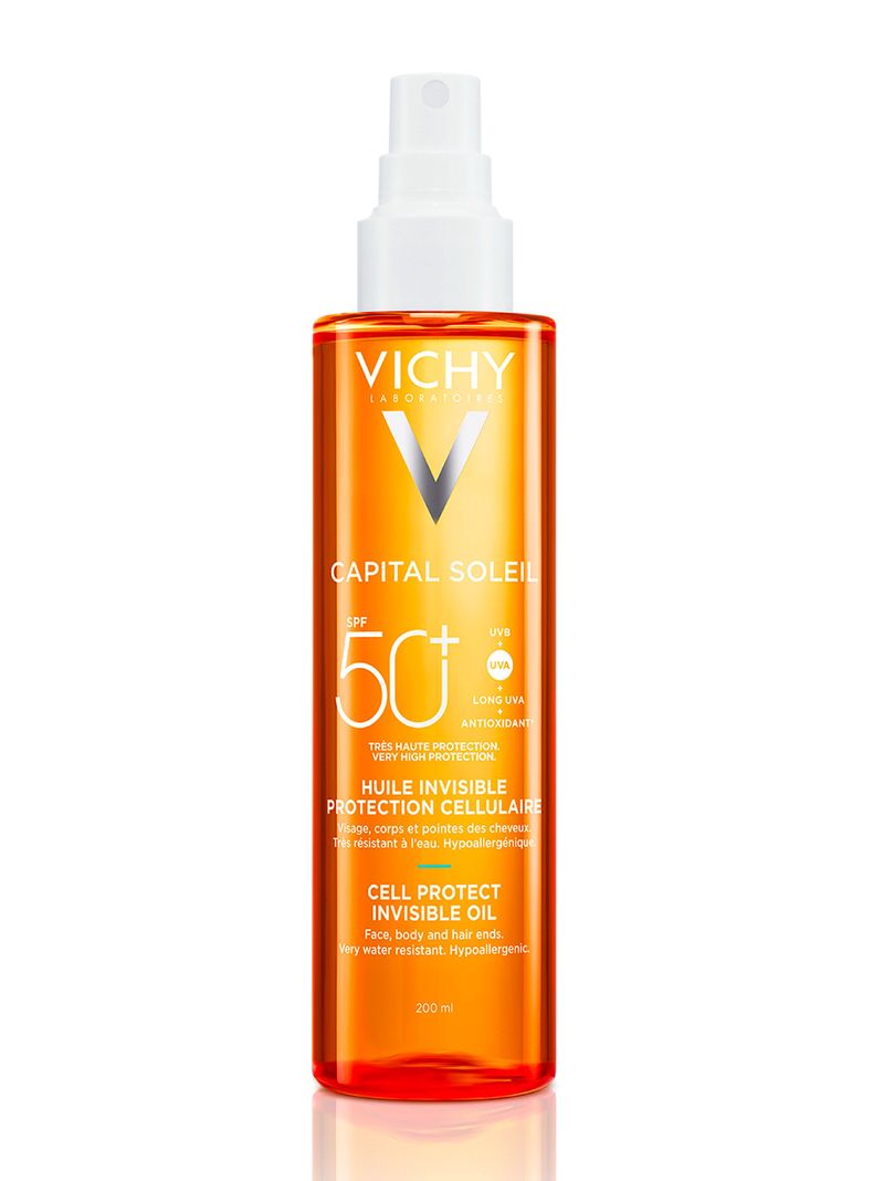 Capital Soleil Aceite invisible Cell Protect FPS 50+ 200 ml Textura Aceite
