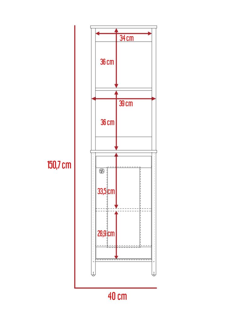 Mueble Optimizador 1 Bath Bi-Color-1