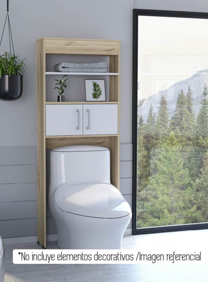 Mueble Optimizador WC Bath Bi-Color Blanco-Duna-5