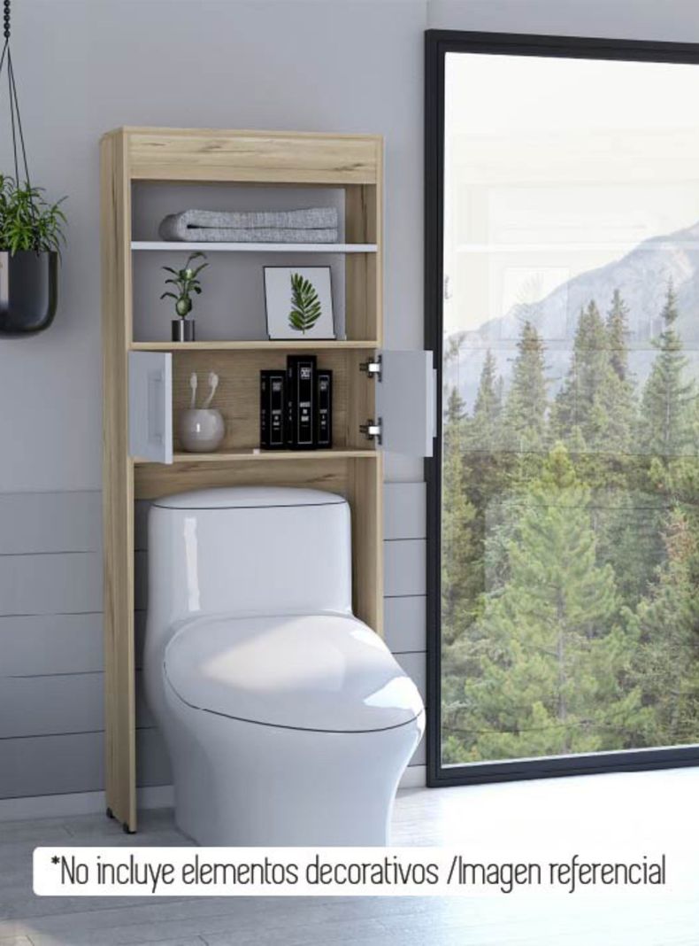 Mueble Optimizador WC Bath Bi-Color Blanco-Duna-4