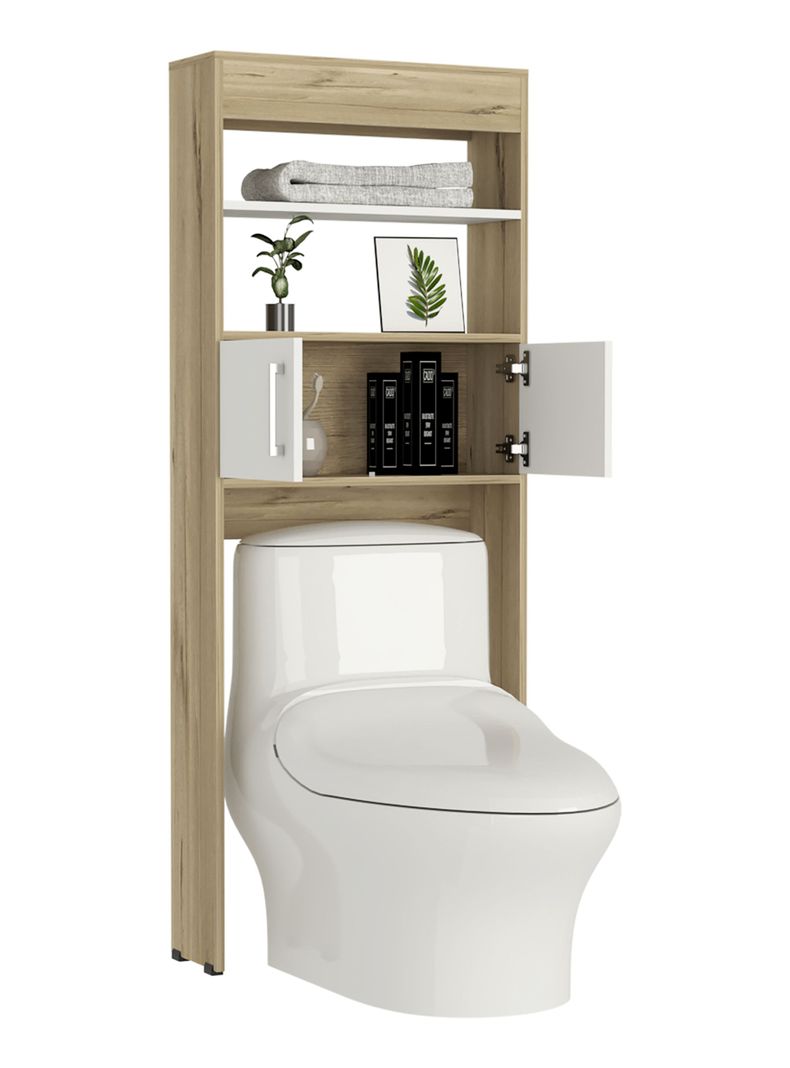 Mueble Optimizador WC Bath Bi-Color Blanco-Duna-3