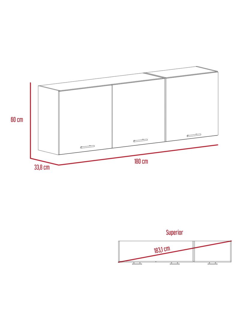 Módulo Superior 180 Kitchen Gante-2