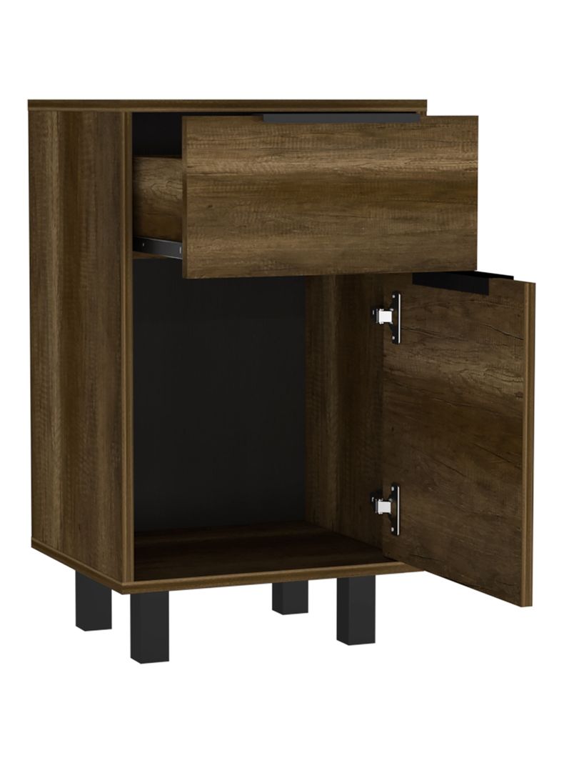 Velador Kaia Z-41 1 Cajón 1 Puerta Caramelo-Wengue-2