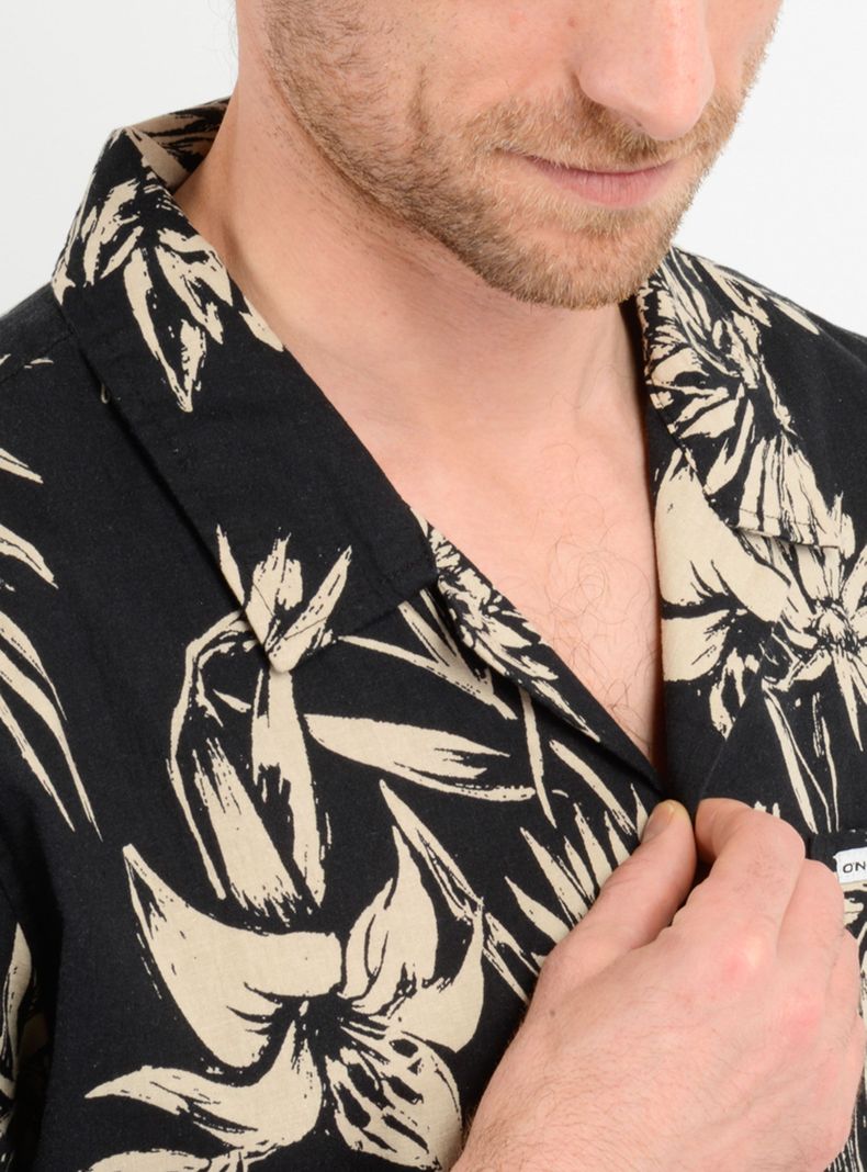 Camisa Full Print Manga Corta Flowers-2