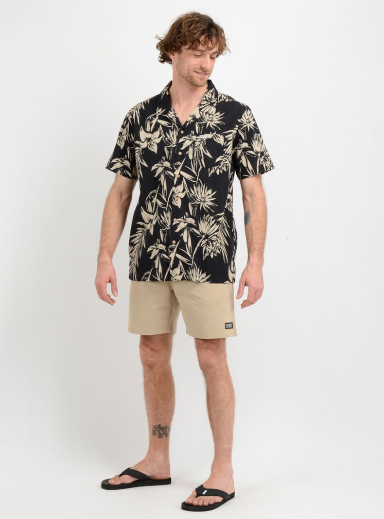 Camisa Full Print Manga Corta Flowers-3