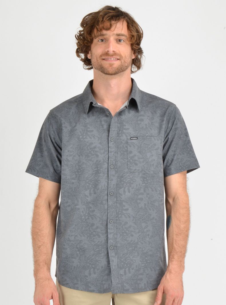 Camisa Estampada Traveler Bolsillo Delantero-0