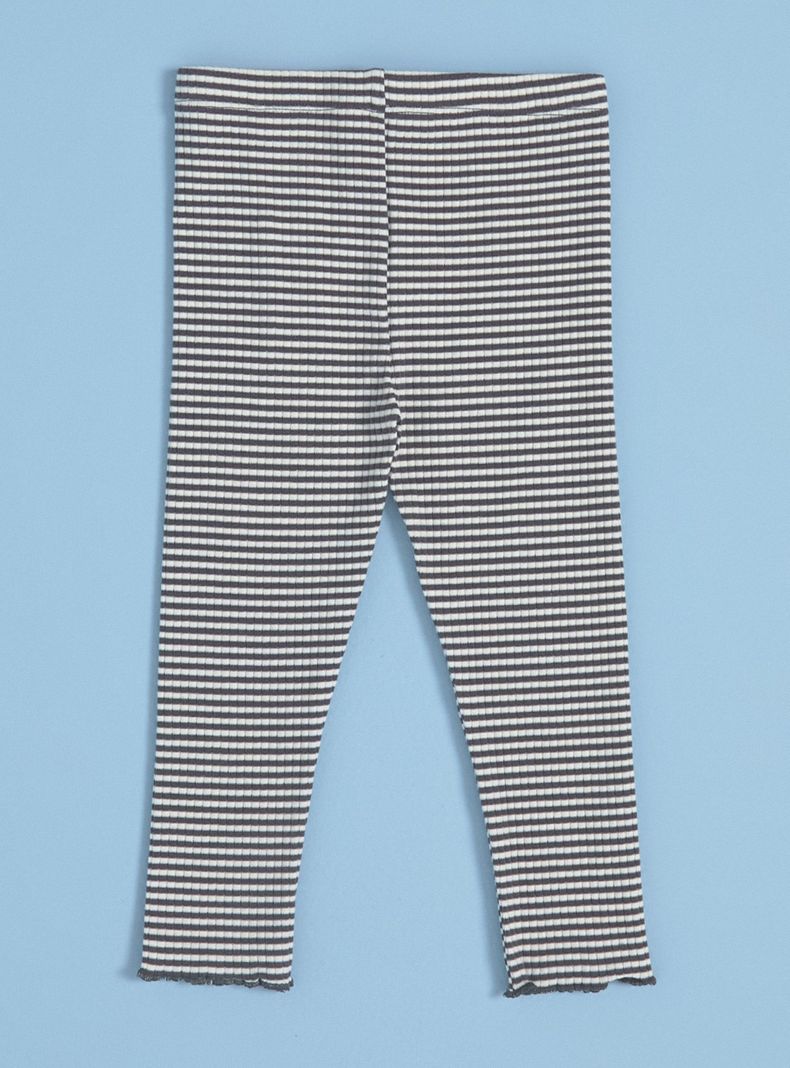 Calza de Rib con Estampado y Bolsillo Delantero-1