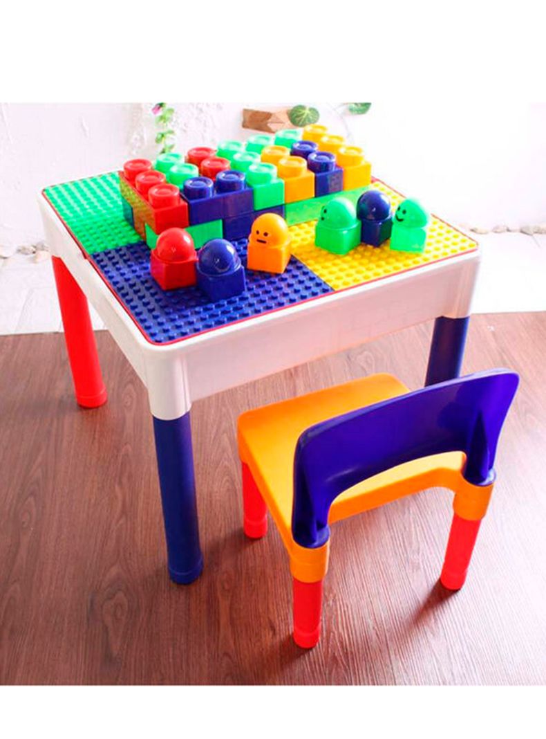 Set Mesa + Sillas Block Multicolor-0