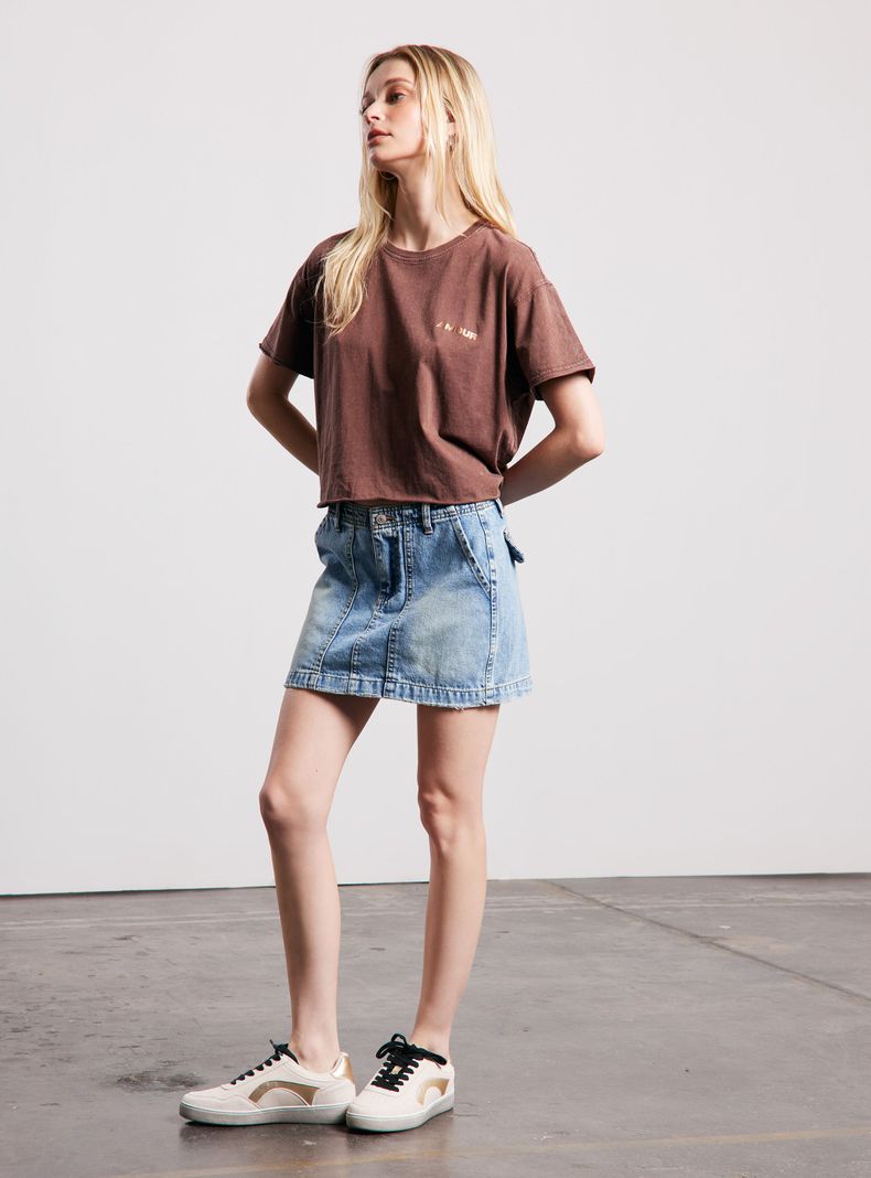 Falda Mini Denim Lavada-4