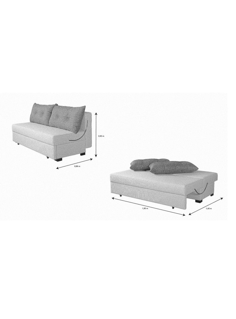 Sofá Cama San Francisco Gris-1