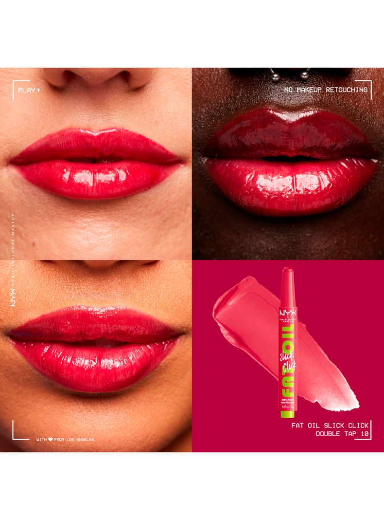 Brillo Labial Nyx Fat Oil Slick Click Double Tap 2 g-3