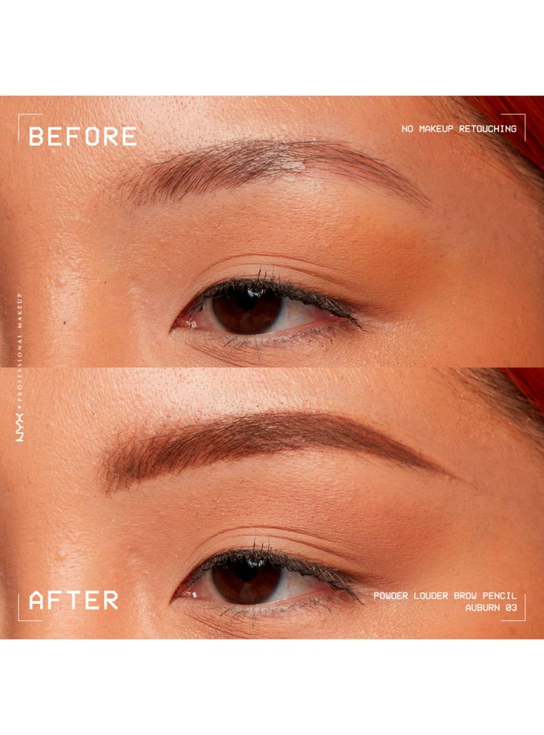 Lápiz de Cejas Nyx Powder Louder Brow Pencil Auburn 1.15 g-3