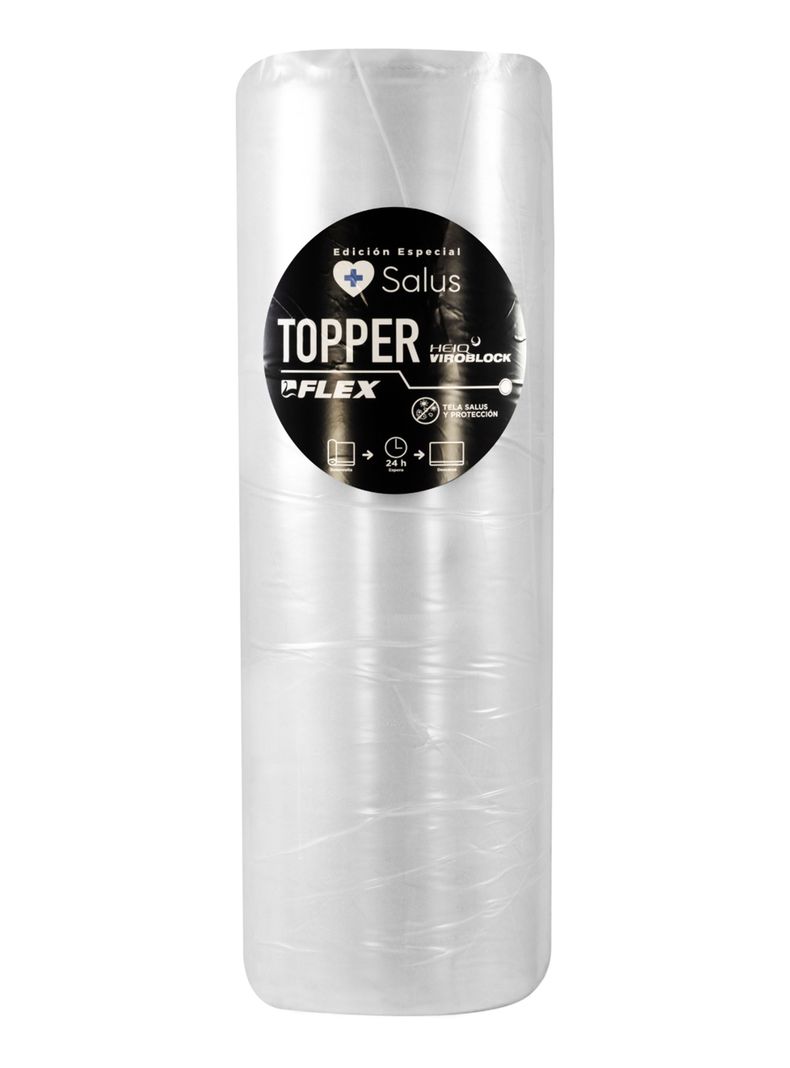 Topper Enrollado Salus King + Pack de Almohadas Salus-4