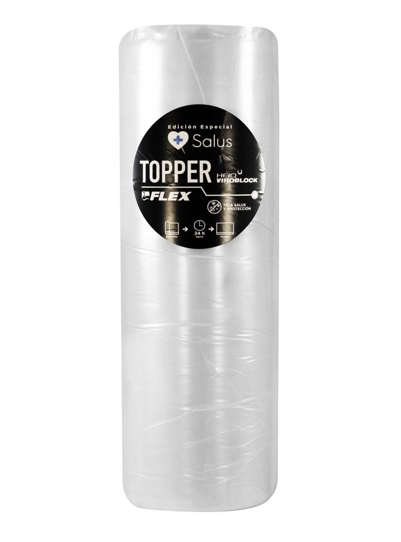 Topper Enrollado Salus 1 Plaza + Almohada Salus-4
