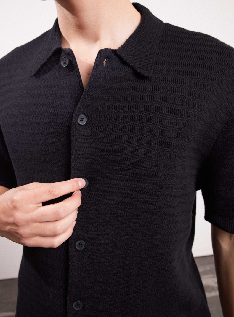 Camisa Tejida Botones-3
