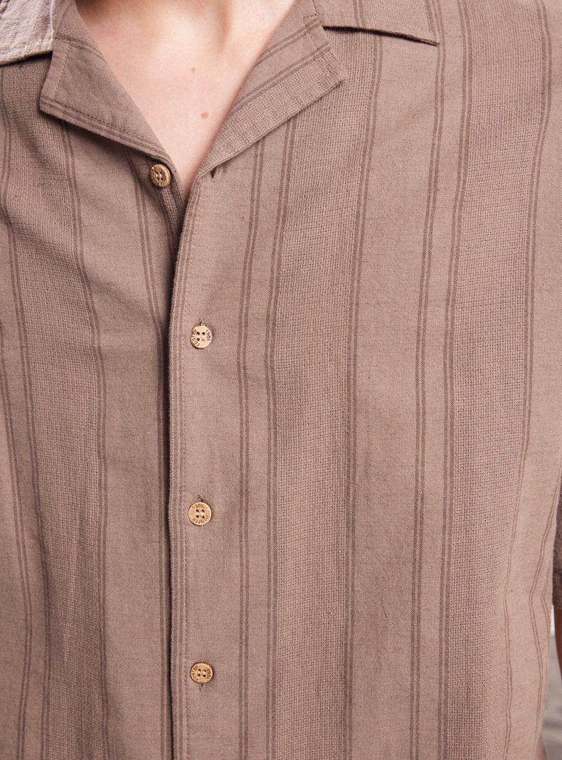 Camisa Rústica Líneas-3