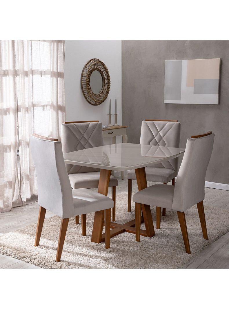 Juego de Comedor Bennet + 4 Sillas Megan-4