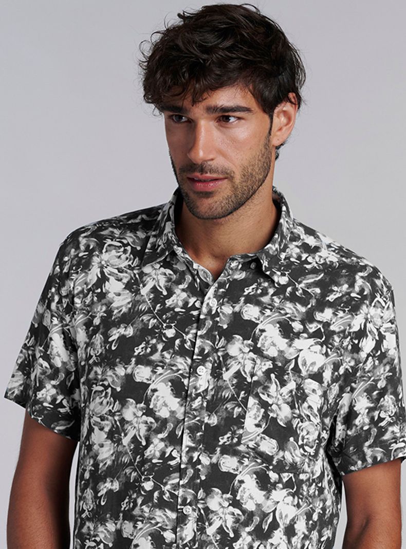 Camisa Estampada Modelo Ohio Slim Fit-1