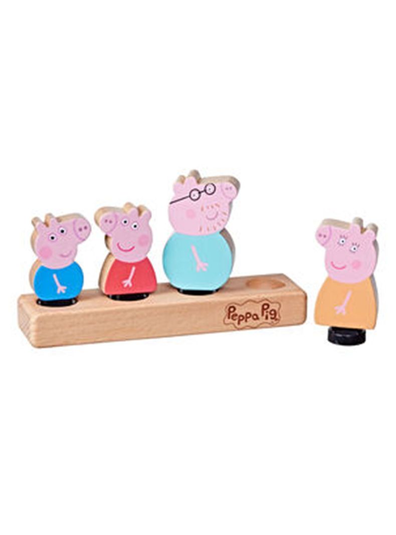 Figuras de Madera Peppa y Su Familia Exclusivo Paris-0