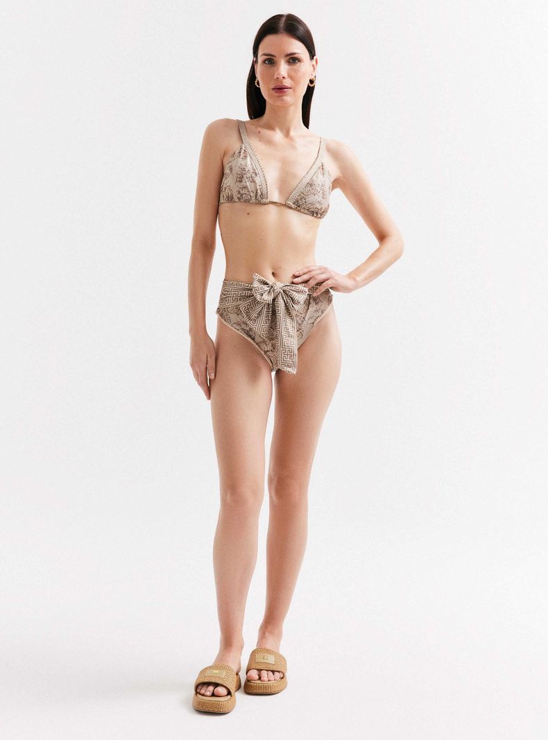 Traje de Baño Top Triángulo Estampado-4