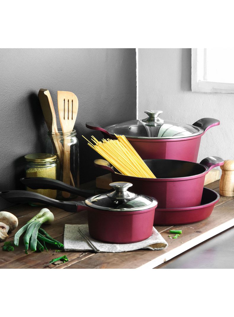 Batería de Cocina 9 Piezas Cerámica Berries-2