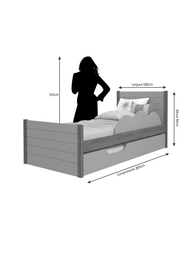Cama Funcional Elza 1 Plaza-2