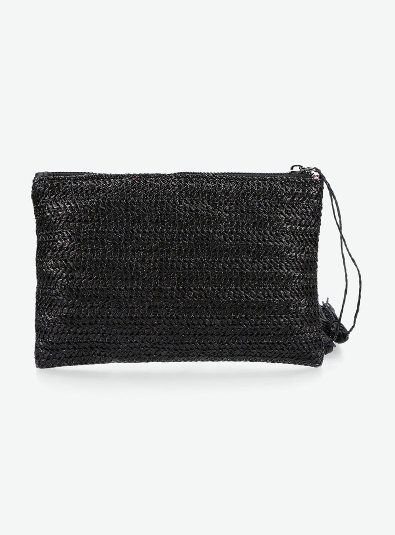 Estuche Efecto Raffia con Forro Estampado-4