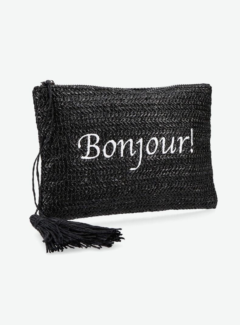 Estuche Efecto Raffia con Forro Estampado-6