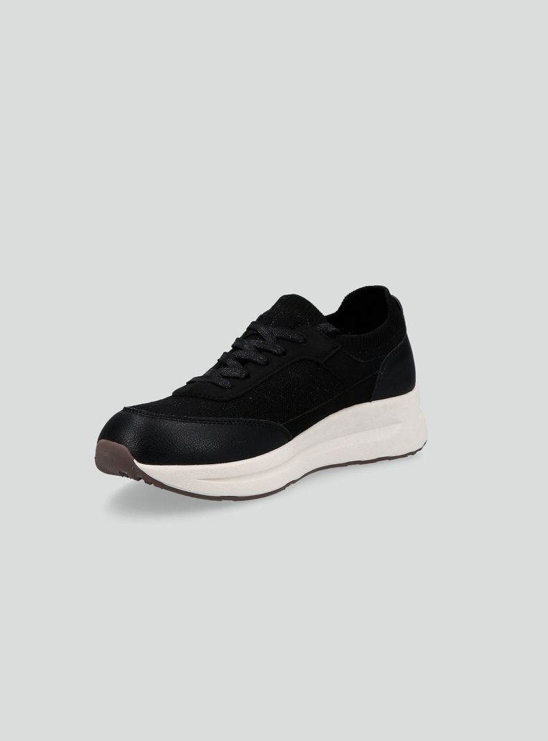 Zapatilla Urbana Acordonada de Mesh Mujer-2