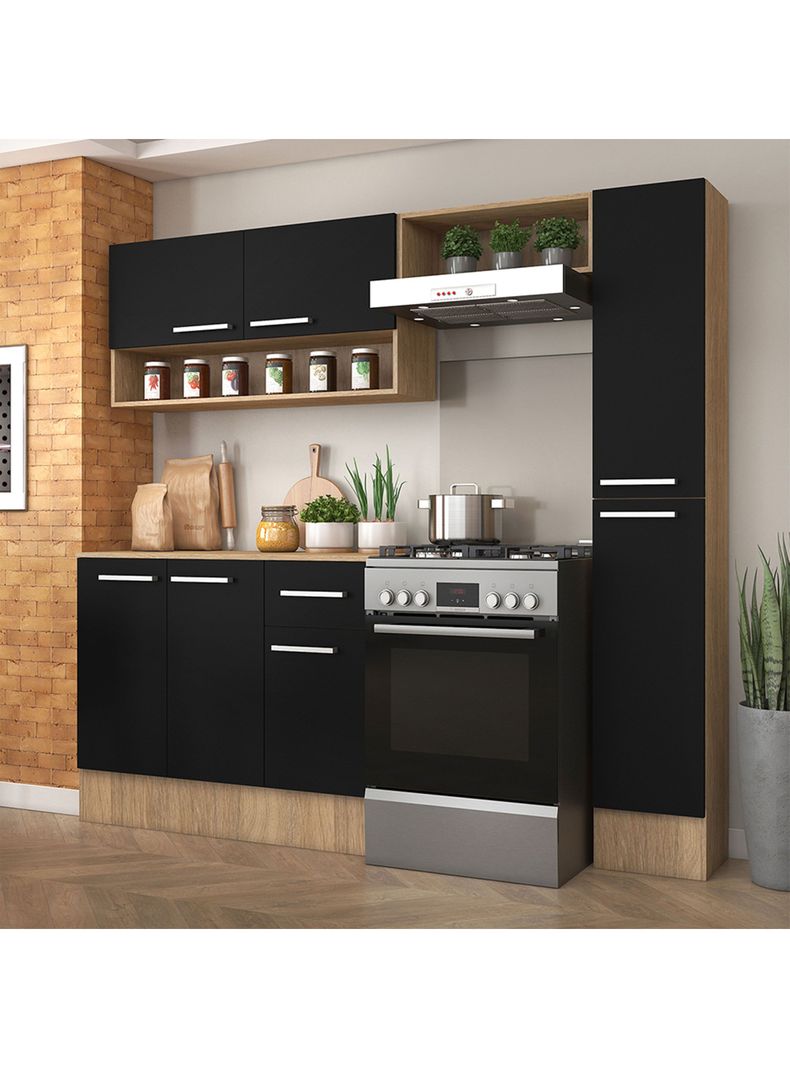 Kit Cocina Madri Simple Negro-5