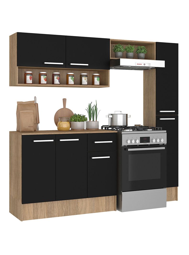 Kit Cocina Madri Simple Negro-2