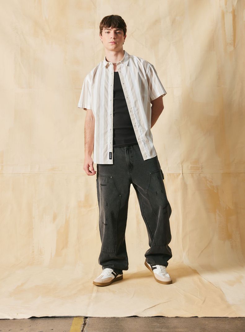 Camisa Rayas Relaxed Fit Cuello Camisero-4