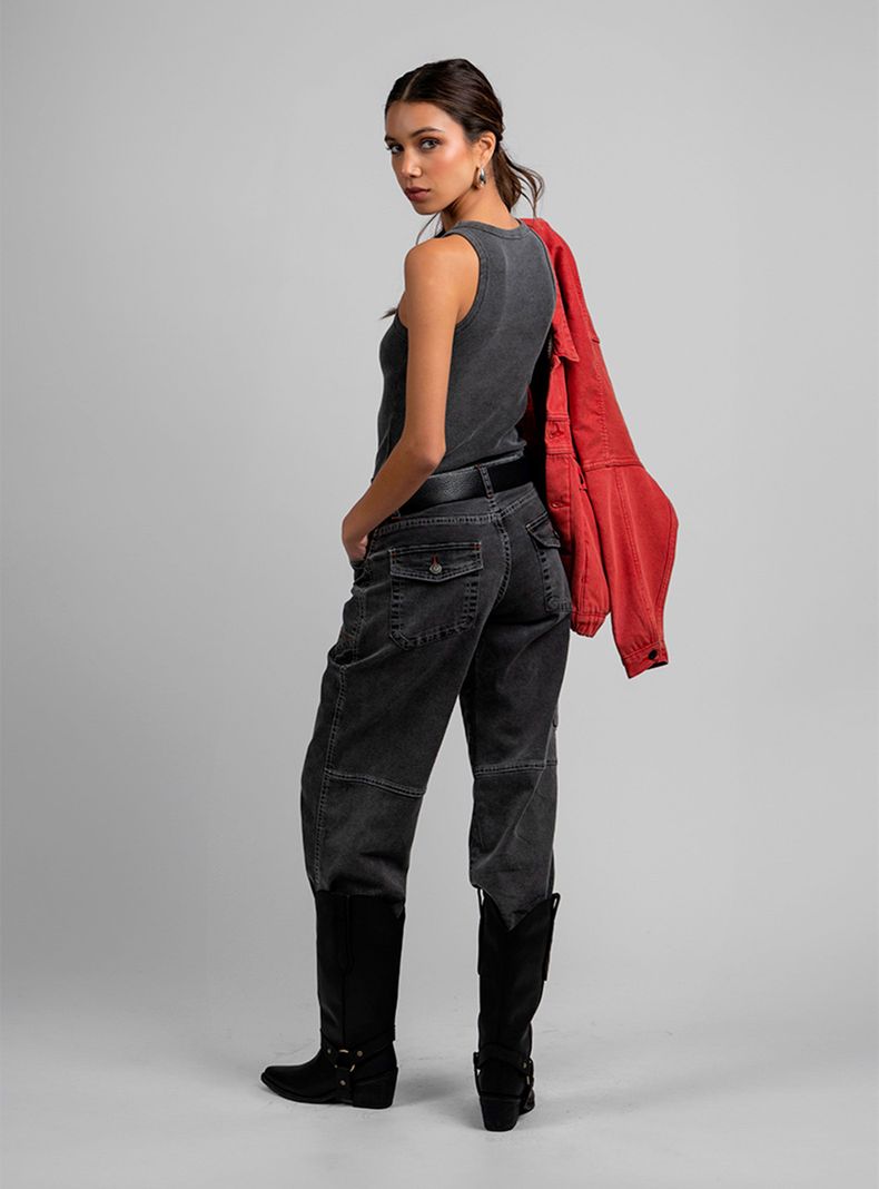 Polera Maru Halter Grafito-3