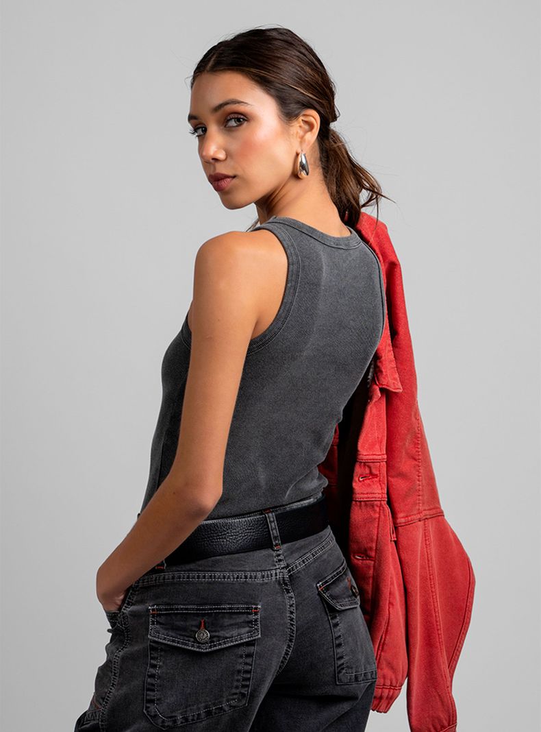 Polera Maru Halter Grafito-1