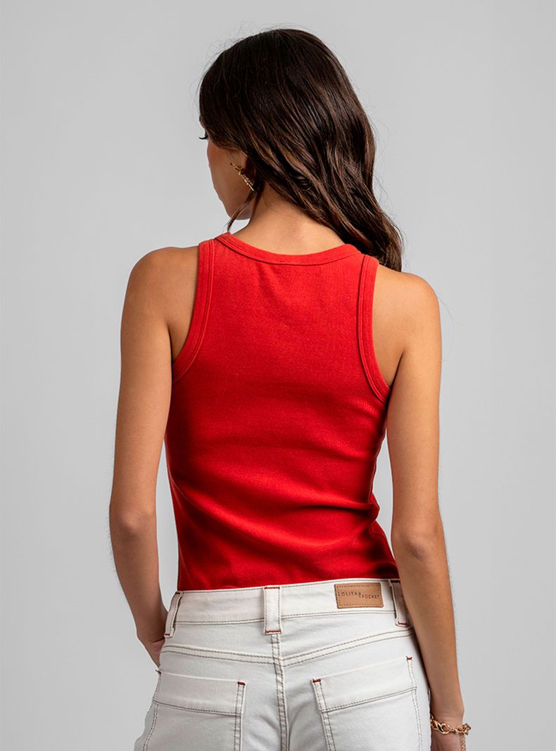 Polera Maru Halter Rojo-1
