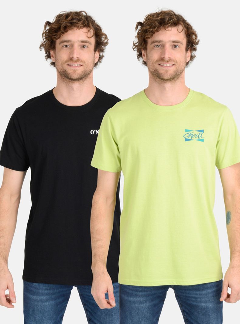 Pack Polera Print Manga Corta-0
