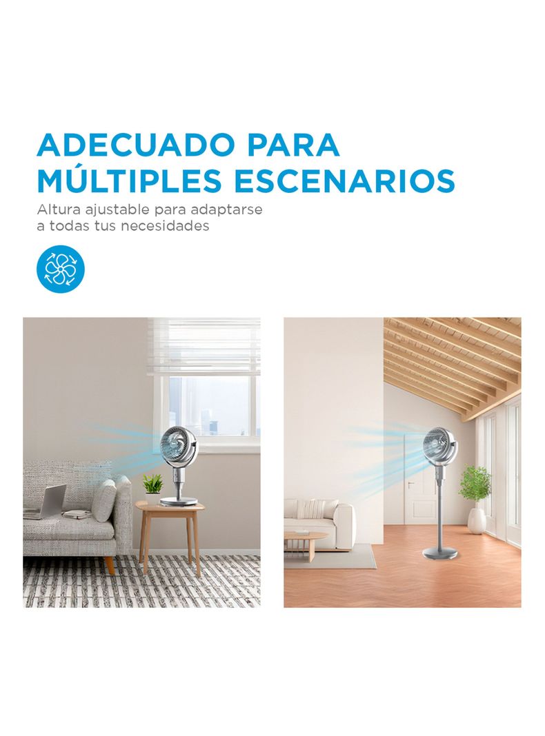 Ventilador de Pie 3D Flow y Altura Ajustable MF-P7DWT-9