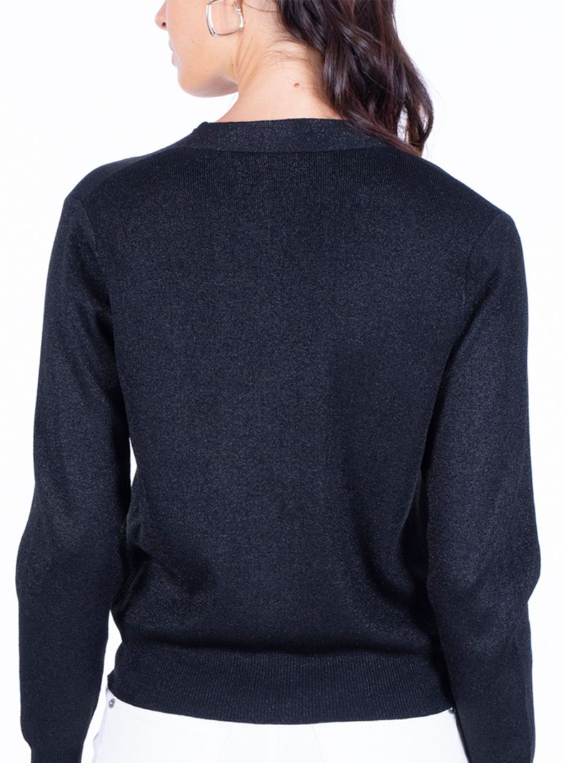 Sweater Cárdigan 4 Botones Toque Frío-1