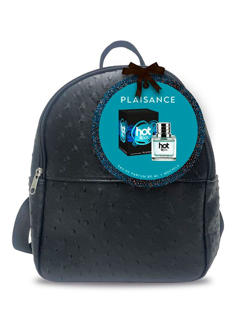 Set Perfume Hot In Black EDP Mujer 80 ml + Mochila-1