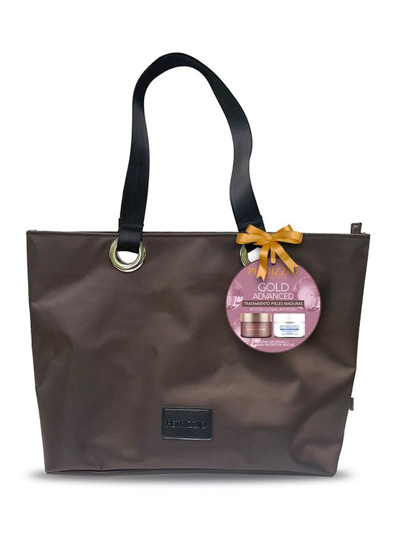 Set Crema Antiedad Gold Advance y Nutritiva + Cartera-1