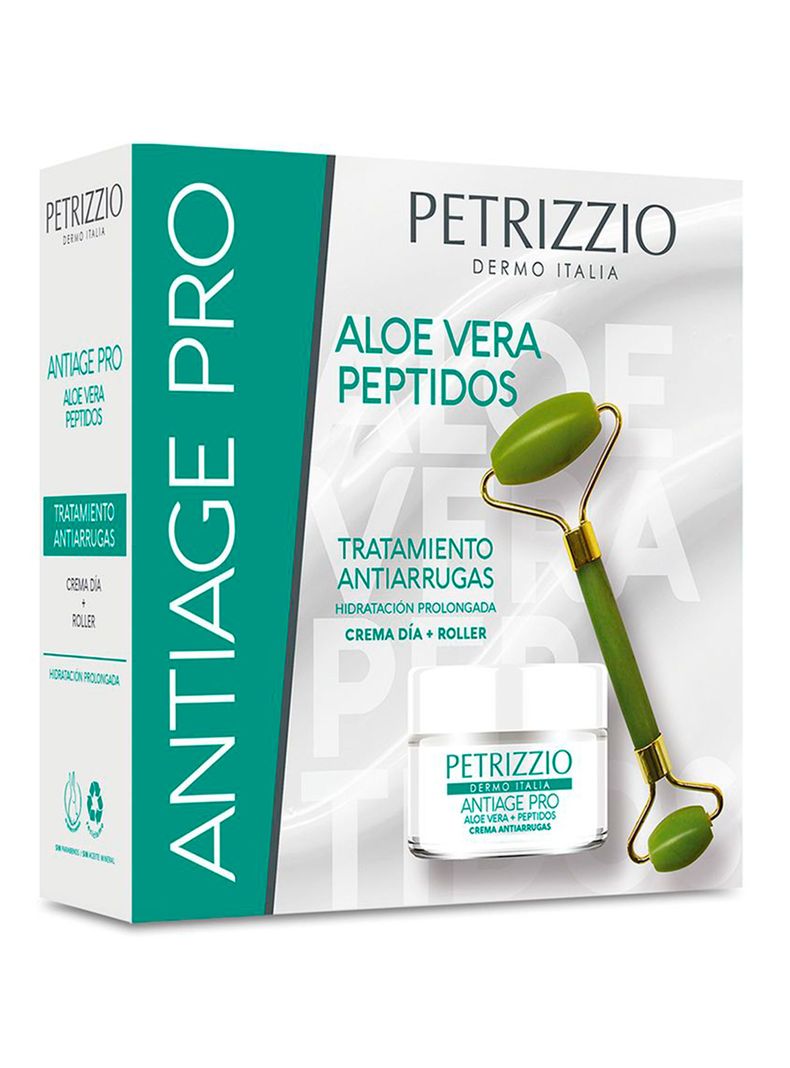 Set Antiage Pro Aloe Vera día + roller facial-1