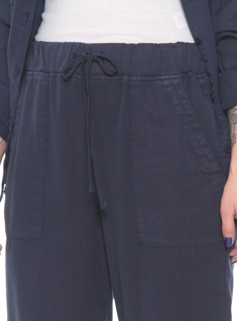 Pantalón Cargo Lyocell con Cintura Elasticada-2
