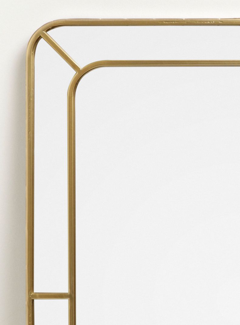Espejo Rectangular Dorado 60 x 80 cm-1
