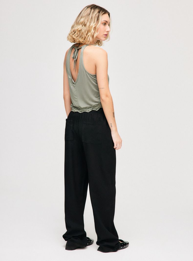 Polera Halter Bordados-5