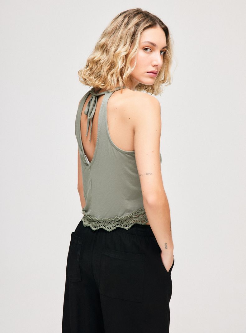 Polera Halter Bordados-1