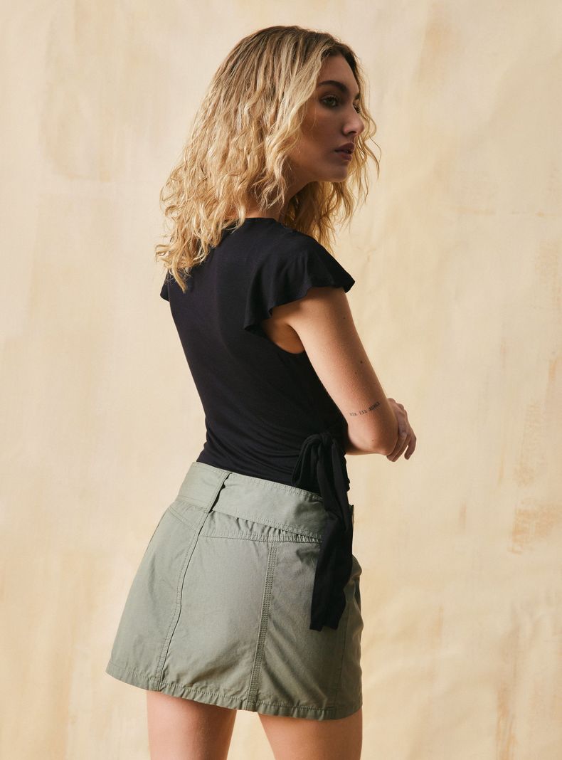Polera Wrap Sólida-1