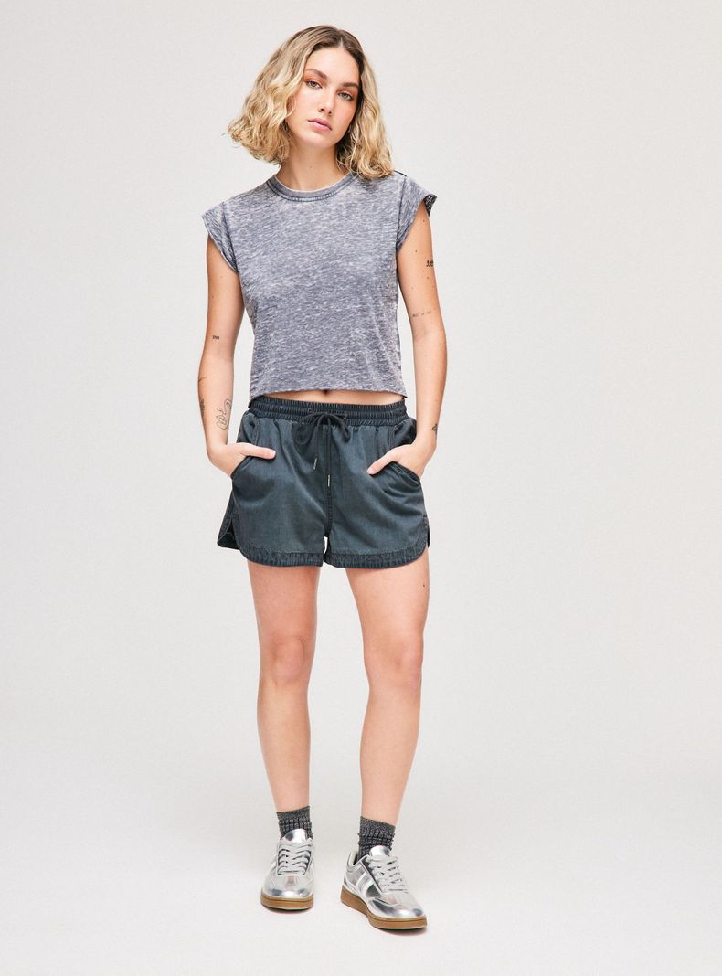 Polera Lavada Cuello Redondo Relaxed Fit-4
