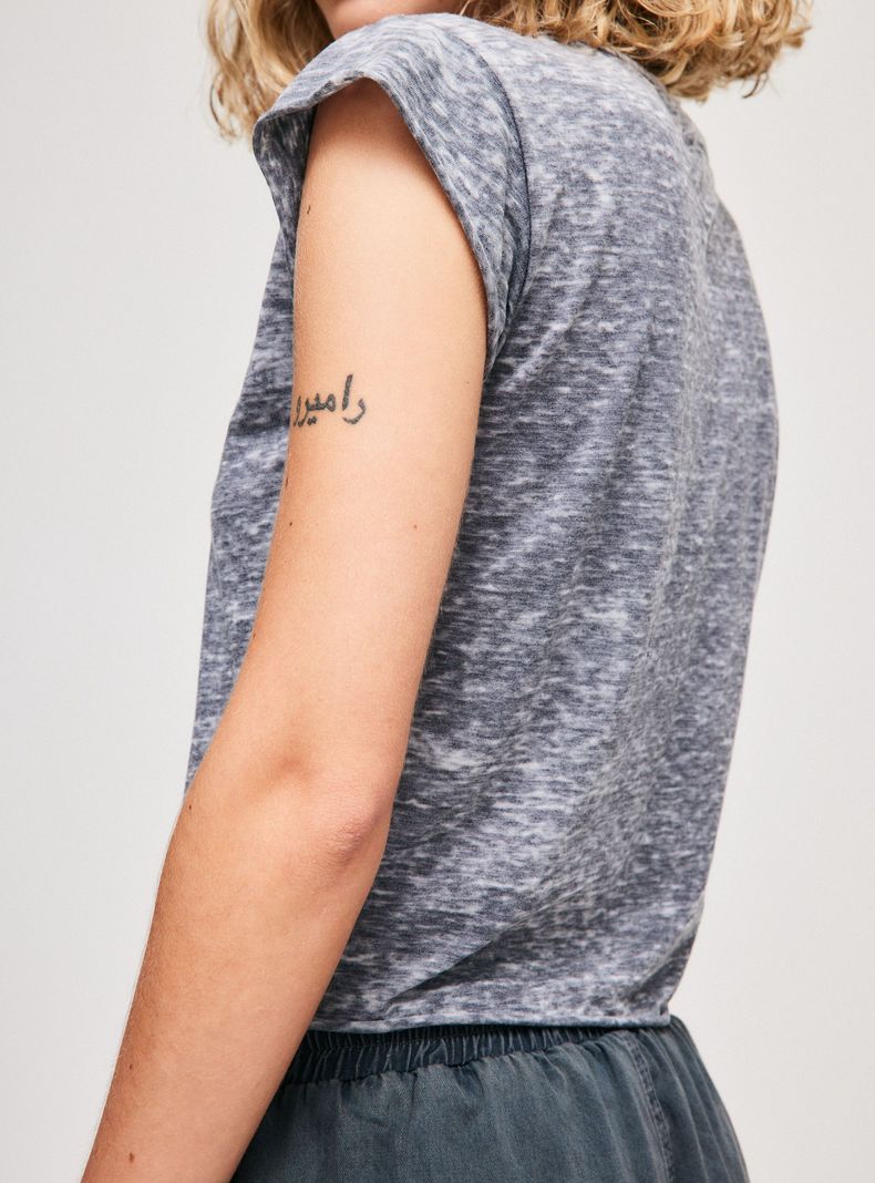 Polera Lavada Cuello Redondo Relaxed Fit-3